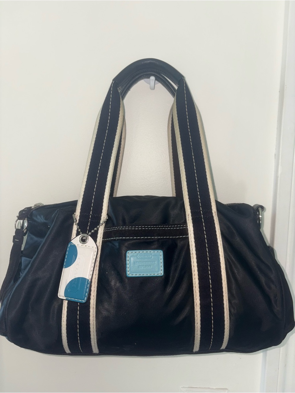 COACH Bag with Original Leather Luggage Tag